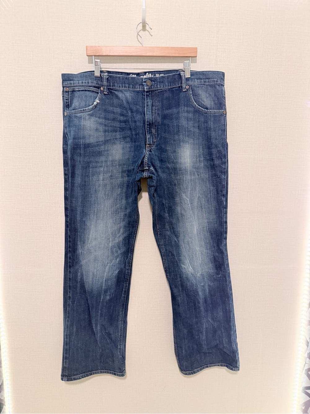 Men's Bootcut Jeans - Faded Blue Wash
